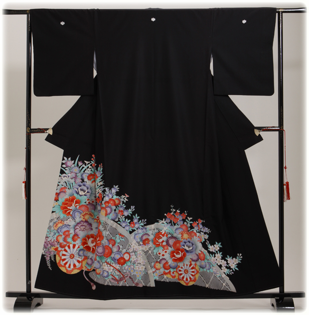 留袖 レンタル NT-728 黒留袖フルセット 結婚式 20代 30代 送料無料の