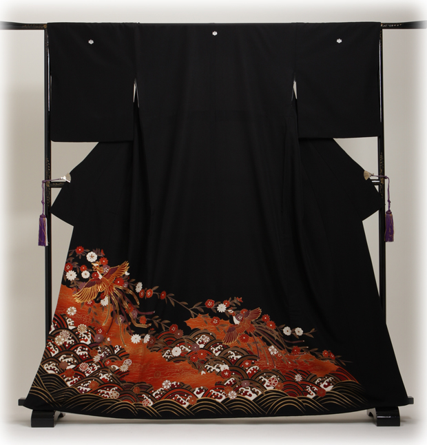 留袖 レンタル 大きいサイズ NT-L739 黒留袖フルセット 結婚式 40代 50代