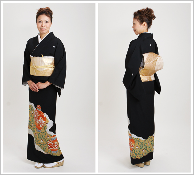 留袖 レンタル NT-702 黒留袖フルセット 結婚式 40代 50代 60代 送料無料 留袖 レンタル NT-702 黒留袖フルセット 結婚式 40代 50代 60代 送料