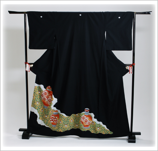 留袖 レンタル NT-702 黒留袖フルセット 結婚式 40代 50代 60代 送料