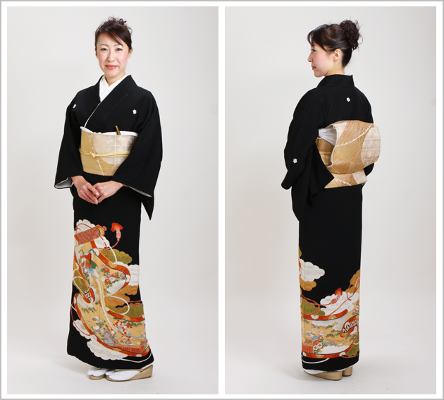 留袖 レンタル 大きいサイズ NT-L138 黒留袖フルセット 結婚式 20代 30代 40代 送料無料 留袖 レンタル 大きいサイズ NT-L138 黒留袖フルセット 結婚式 20代 30