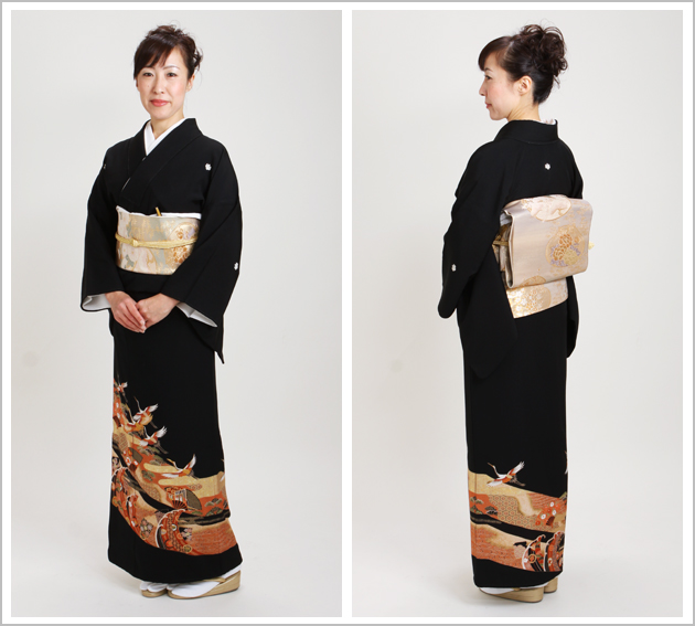 留袖 レンタル 大きいサイズ NT-L885 黒留袖フルセット 結婚式 40代 50代 60代 送料無料 留袖 レンタル 大きいサイズ NT-L885 黒留袖フルセット 結婚式 40代 50