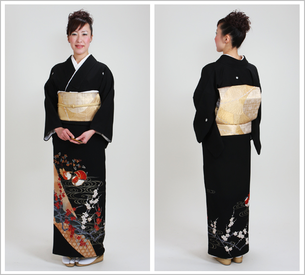 留袖 レンタル NT-734 黒留袖フルセット 結婚式 40代 50代 送料無料 留袖 レンタル NT-734 黒留袖フルセット 結婚式 40代 50代 送料無料の