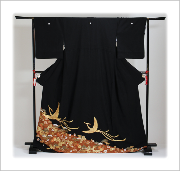 留袖 レンタル NT-850 黒留袖フルセット 結婚式 50代 60代 送料無料の
