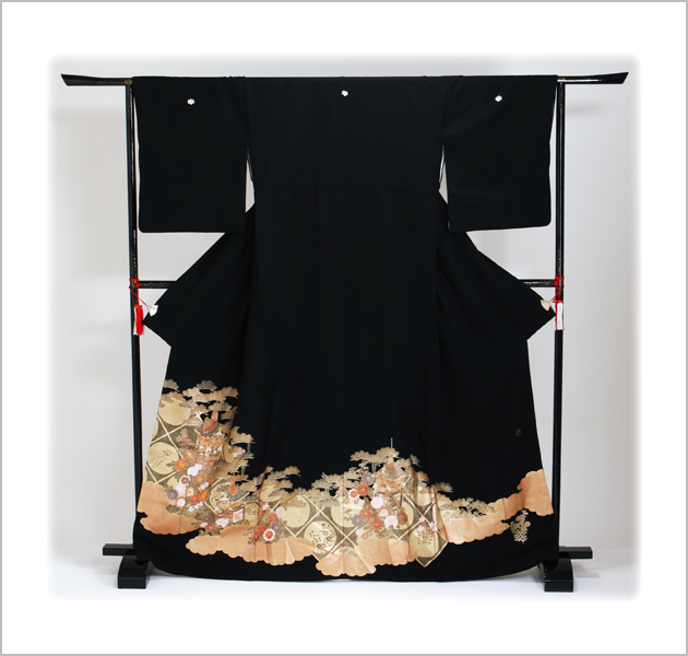 留袖 レンタル NT-828 黒留袖フルセット 結婚式 50代 60代 送料無料 留袖 レンタル NT-828 黒留袖フルセット 結婚式 50代 60代 送料無料の