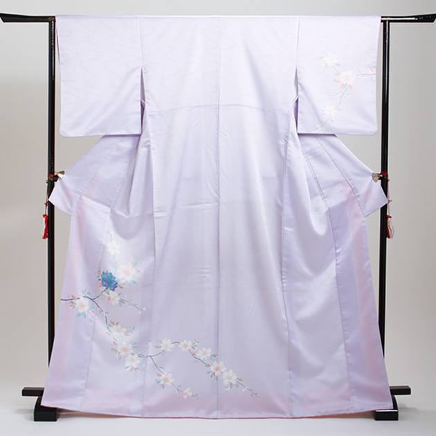 訪問着 レンタル 付下げ うす紫色 NT-101 お宮参り お茶会 送料無料