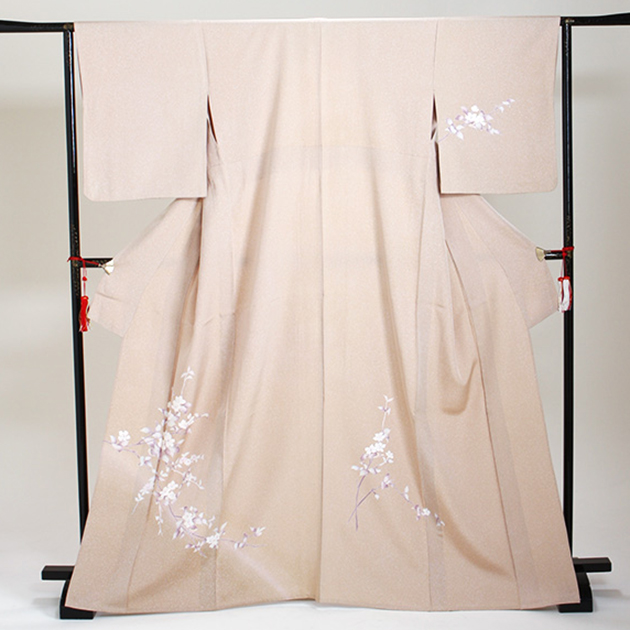 訪問着 単衣（6月/9月向け着物） ベージュ色 NT-301 お宮参り 七五三