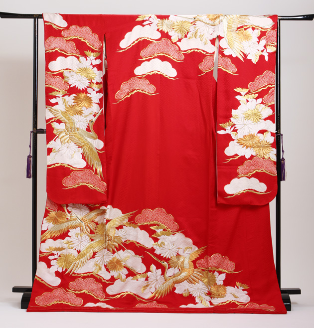 引き振袖レンタル 赤 色振袖 黒引き振袖 NT-96 シルバー ゴールド 花嫁 送料無料 引き振袖レンタル 赤 色振袖 黒引き振袖 NT-96 シルバー ゴールド 花嫁