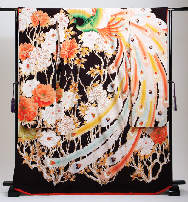 引き振袖レンタル 黒 色振袖 黒引き振袖 NT-46 花嫁 送料無料の通販は