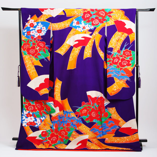 引き振袖レンタル 紫 色振袖 黒引き振袖 NT-61 花嫁 送料無料 引き振袖レンタル 紫 色振袖 黒引き振袖 NT-61 花嫁 送料無料