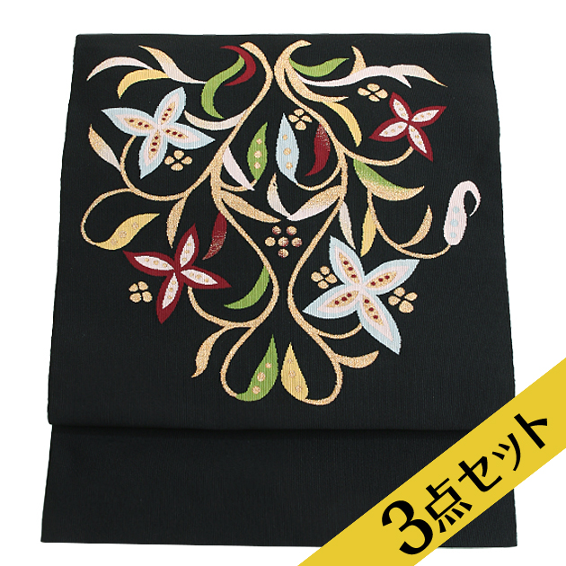 名古屋帯 レンタル 帯揚げ＋帯〆３点セット 帯 名古屋帯レンタル お出かけ ro-a82