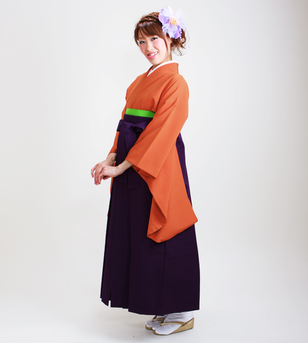 卒業式 袴セット 袴セットレディース 卒業式 袴 レンタル 大学卒業式 大学 卒業式 オレンジ 送料無料 FAG0202 卒業式 袴セット 袴セットレディース 卒業式 袴 レンタル 大学卒業式