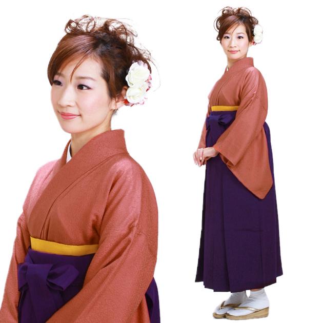 卒業式袴 卒業式 袴 レンタル 先生用 卒業式 着物 レンタル はかまレンタル レンガ色 無地 往復送料無料 Fdd0080の通販はau Pay マーケット 貸衣装ネット便