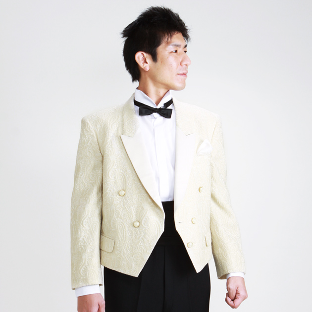 タキシード レンタル M・Lサイズ/165〜172cm/白 NT-500787 送料無料_2