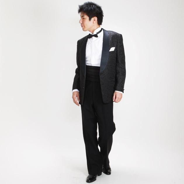 タキシード レンタル M・Lサイズ/168〜175cm/黒 NT-52270 送料無料_1