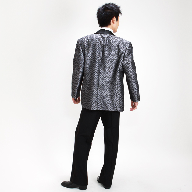 タキシード レンタル L・XLサイズ/175〜185cm/グレー NT-752 送料無料