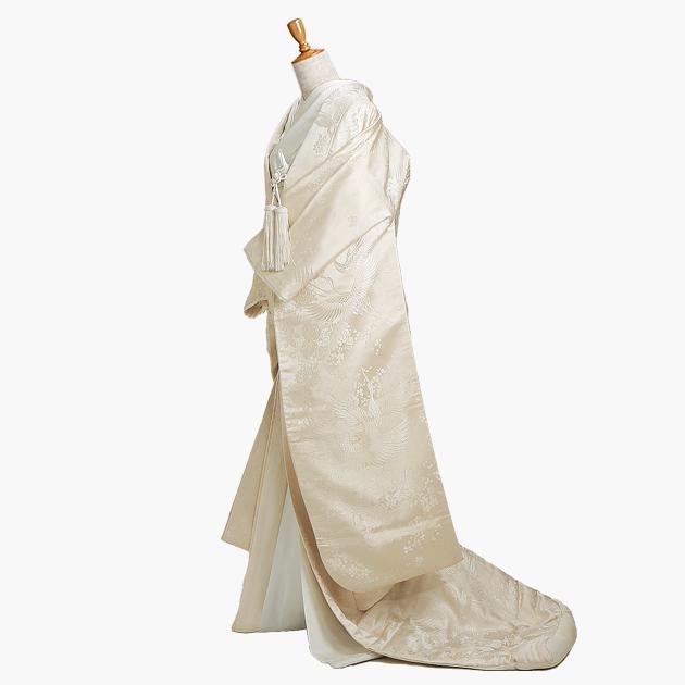 白無垢 レンタル 花集吹雪に鶴 NT-605 紋付袴 花嫁衣装 送料無料_1
