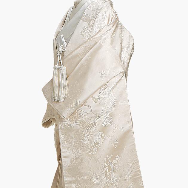白無垢 レンタル 花集吹雪に鶴 NT-605 紋付袴 花嫁衣装 送料無料_2