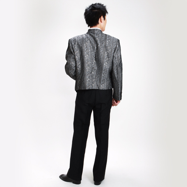 タキシード レンタル L・XLサイズ/175cm〜185cm/グレーゴールド NT