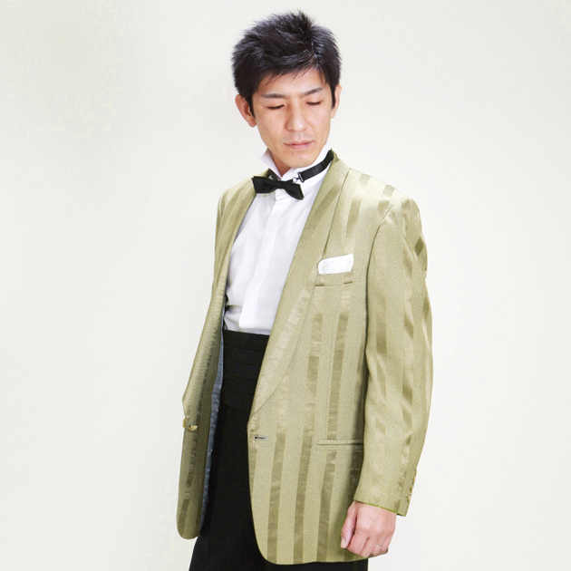 タキシード レンタル L・XLサイズ/170〜182cm/ブラウンゴールド NT-1126 送料無料_2