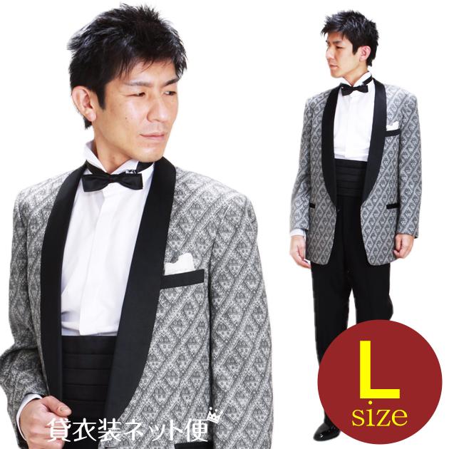 タキシード レンタル L・XLサイズ/170〜182cm/グレー NT-1161 送料無料の通販は 6,375円