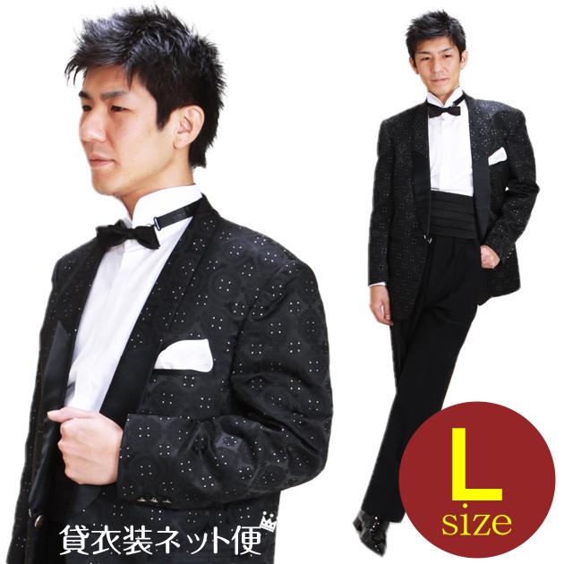 タキシード レンタル L・XLサイズ/170〜182cm/黒 NT-11NS34 送料無料