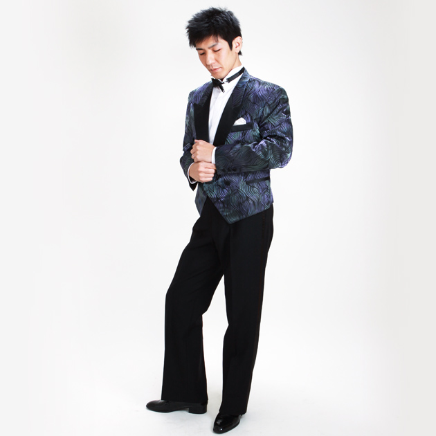 タキシード レンタル L・XLサイズ/175cm〜185cm/ブルーパープル NT-1657B 送料無料 タキシード レンタル L・XLサイズ/175cm〜185cm/ブルーパープル NT