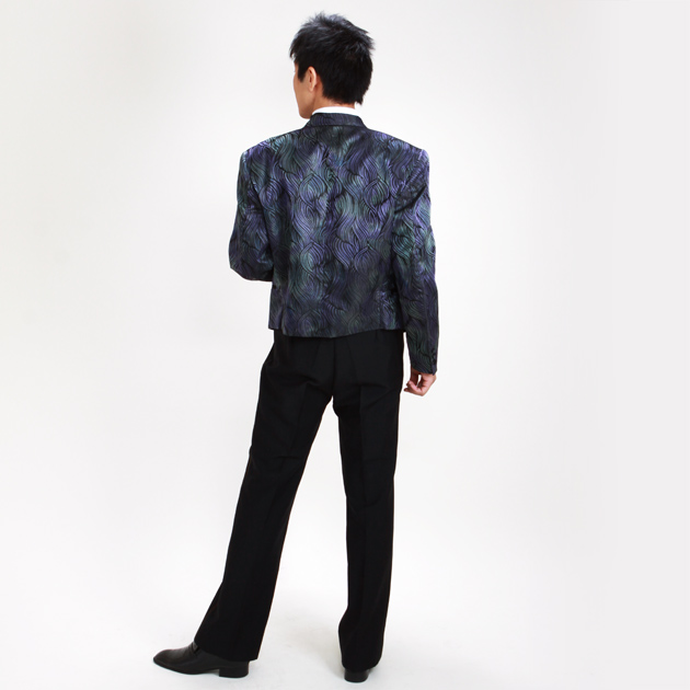 タキシード レンタル L・XLサイズ/170cm〜182cm/ブルーパープル NT-1657A 送料無料_3