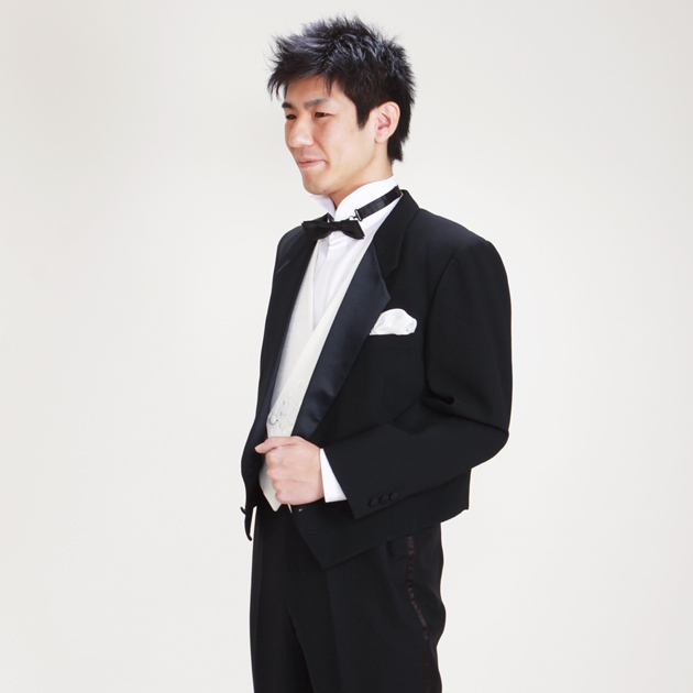 タキシード レンタル M・Lサイズ/165〜172cm/黒 NT-52571 送料無料_2