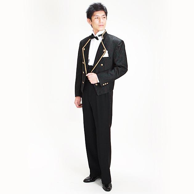 タキシード レンタル L・XLサイズ/170〜182cm/グリーンブラウン NT-743 送料無料_1