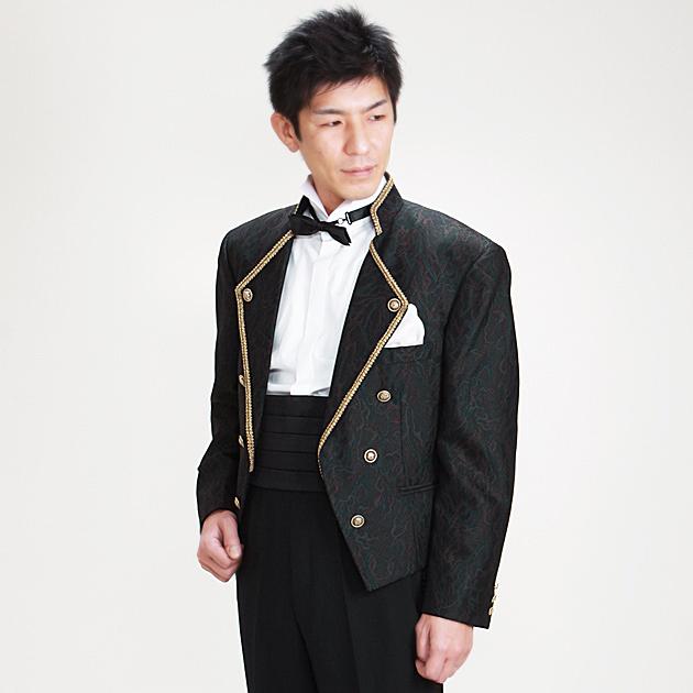 タキシード レンタル L・XLサイズ/170〜182cm/グリーンブラウン NT-743 送料無料_2