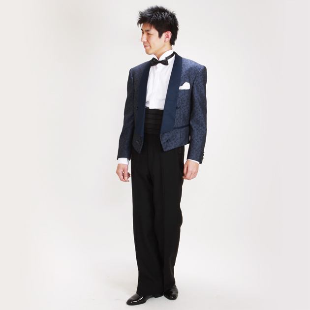 タキシード レンタル M・Lサイズ/165〜172cm/ブルー NT-PJ741 送料無料_1