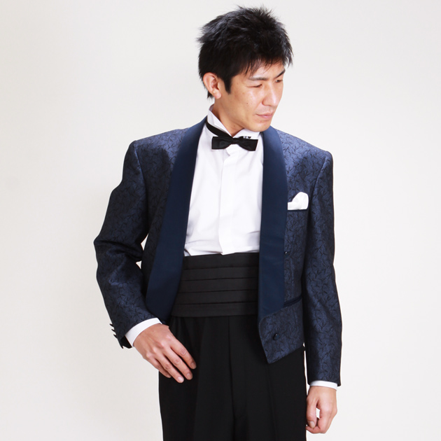 タキシード レンタル M・Lサイズ/165〜172cm/ブルー NT-PJ741 送料無料_2