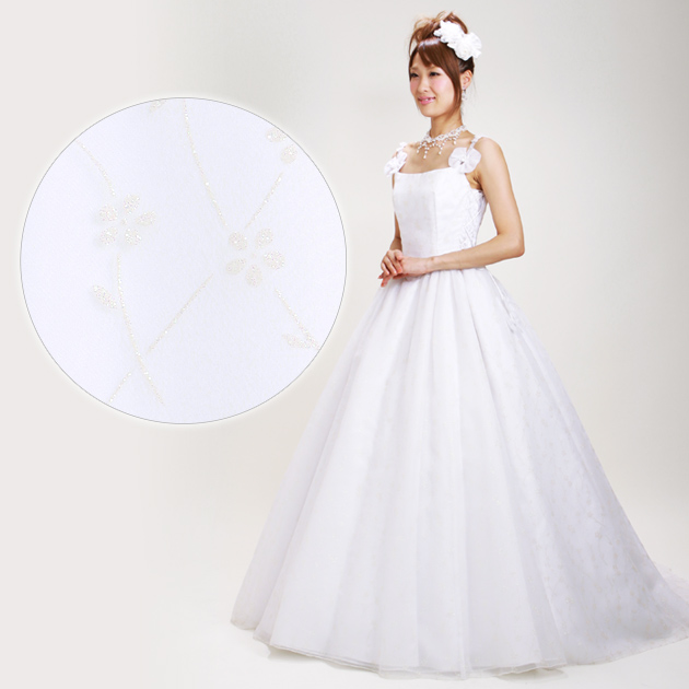 ウェディングドレス レンタル 9号-13号 プリンセスライン ウエディング