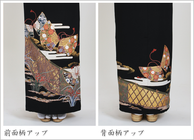 留袖 レンタル 背の高い方 NT-896 黒留袖フルセット 結婚式 50代