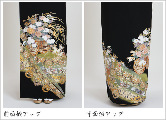 留袖 レンタル NT-917 黒留袖フルセット 結婚式 40代 50代 送料無料