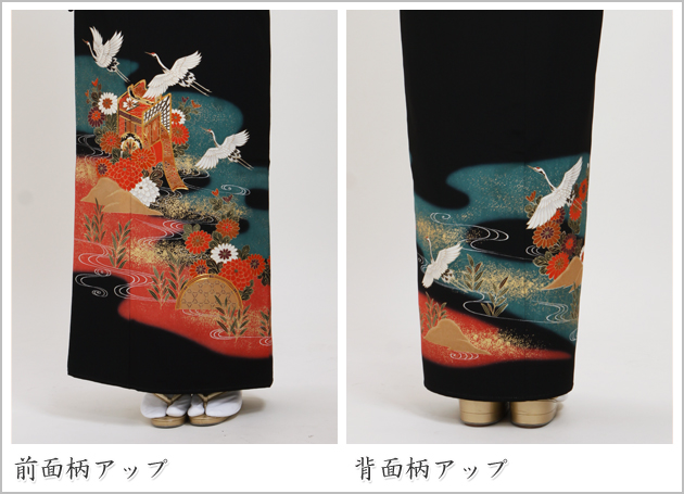 留袖 レンタル 大きいサイズ NT-L752 黒留袖フルセット 結婚式 40代 50代 60代 送料無料 留袖 レンタル 大きいサイズ NT-L752 黒留袖フルセット 結婚式 40代 50