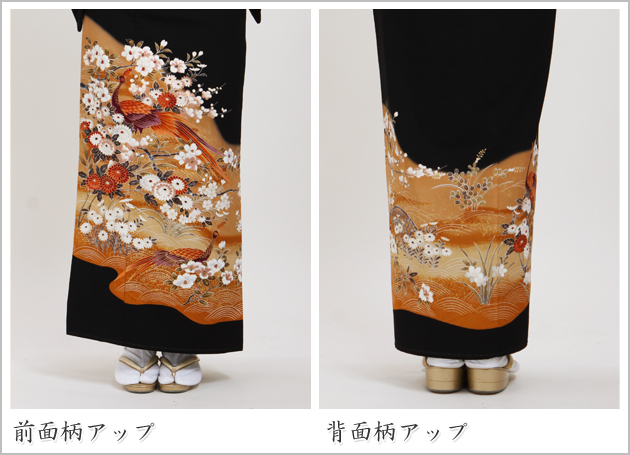 留袖 レンタル 大きいサイズ NT-L753 黒留袖フルセット 結婚式 40代 50