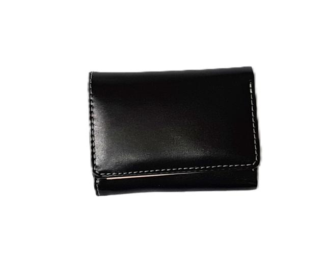 【Maturi マトゥーリ】 栃木レザー 牛革 コンパクト ミニウォレット  三つ折り財布 MR-500 BK/BE 定価29,800円