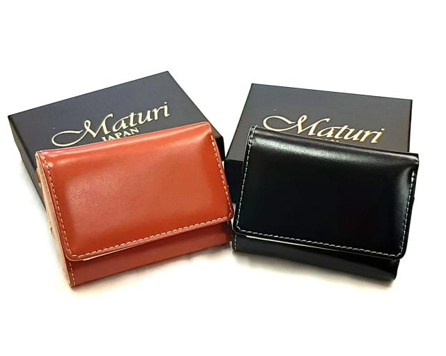 Maturi マトゥーリ】 栃木レザー 牛革 コンパクト ミニウォレット 三