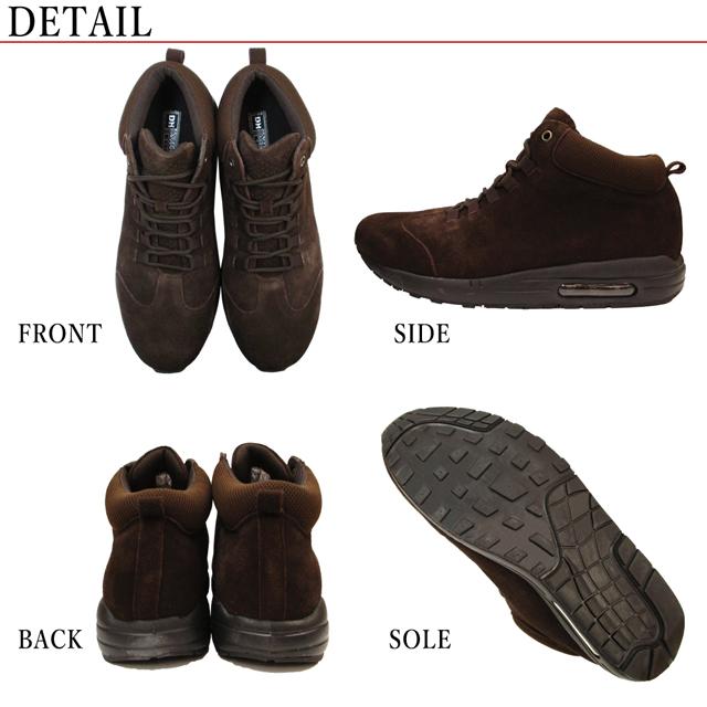 牛革 スエード カジュアルシューズ 靴 エアークッション 4E 防臭 TN