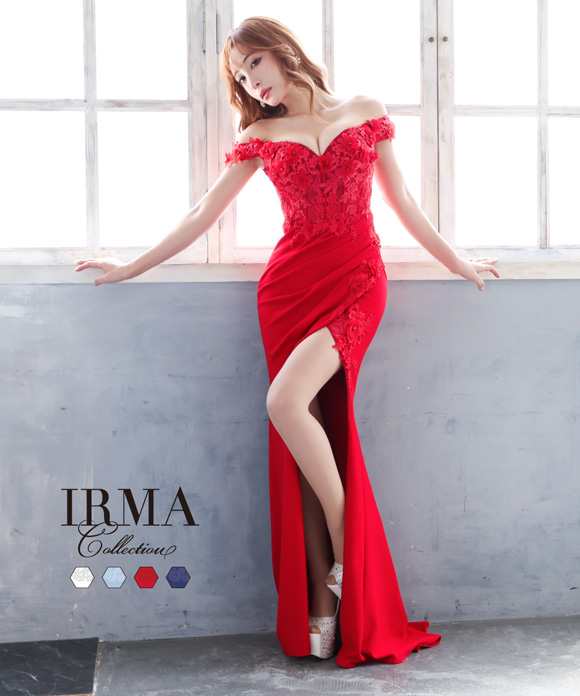 再入荷！ IRMA ドレス イルマ キャバドレス ナイトドレス ロングドレス 全４色 9号 M 31335 クラブ スナック キャバクラ  パーティードレス レディースファッション