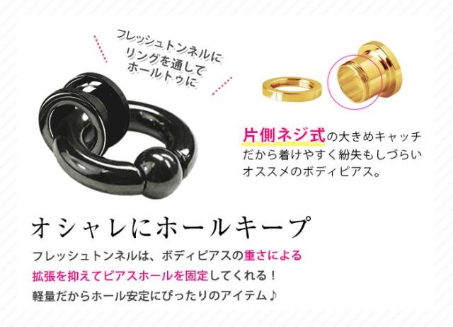 ボディピアス 12mm 定番 シンプル フレッシュトンネル (カラー)(1個売り)◇オマケ革命◇の通販はau PAY マーケット - ボディピアス 専門店ROQUEロキ
