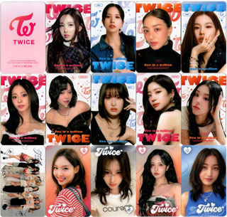 送料無料・速達】 TWICE グッズ - 透明 フォト トレカ カード