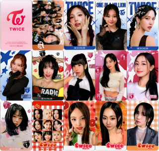 送料無料・速達】 TWICE グッズ - 透明 フォト トレカ カード セット