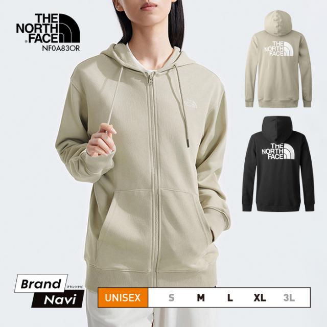 メンズ パーカー ノースフェイス レディース スウェット ジップ ファスナー フーディー カジュアル ペア カップル バックプリント フード ポケット ロゴ NF0A83OR