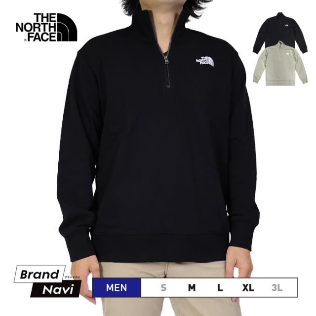 メンズ トレーナー ノースフェイス スウェット ブラック あったか アジアサイズ 刺繍ロゴ シンプル くすみカラー 暖かい