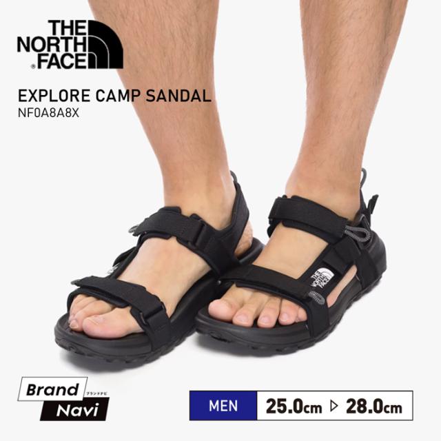 THE NORTH FACE メンズ ノースフェイス 男性 紳士 サンダル 靴 ブラック アウトドア スポーツ 運動 デイリー 軽い 調整可能 フィット 普段使い 抜け感