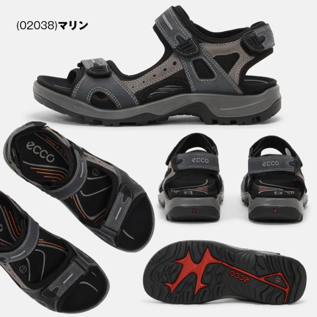 エコー ECCO メンズ オフロード ３点ストラップ スポーツサンダル OFFROAD Mens Sports Sandal 69564 アウトドア ウォーキング タウン アーバン 北欧 デンマーク 高級レザー 本革 ネイビー ブラック グレー ブラウン 男性 紳士_3