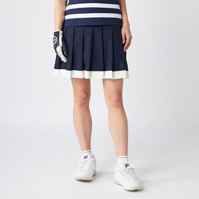FILA スコート ゴルフ レディース 御上さん用 フィラ 下穿き 押し並べて型 伸ばすこと 律動的な調子 運動すること 好いたらしい 撥水 運動競技 米国海軍